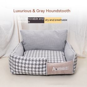 Removable And Washable Pet Bed Four Seasons Universal (Option: Grey-Pet Nest Only-M)